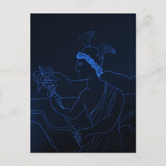 Hermes - Der Gesandte Gott Postkarte (Vorderseite)