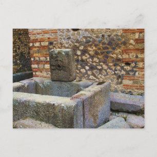 Hermes Fountain, Pompeii Postkarte
