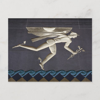 Hermes - Herald of the Greece Gods in NYC Postkarte