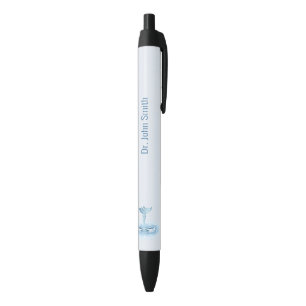 Hermes Rod Caduceus Water Ripples Blue Kugelschreiber