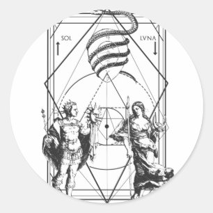 Hermetica Moderna - Cronvs Runder Aufkleber