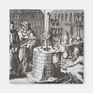 Hermetische Philosophen und ein Alchemist, von Magnet