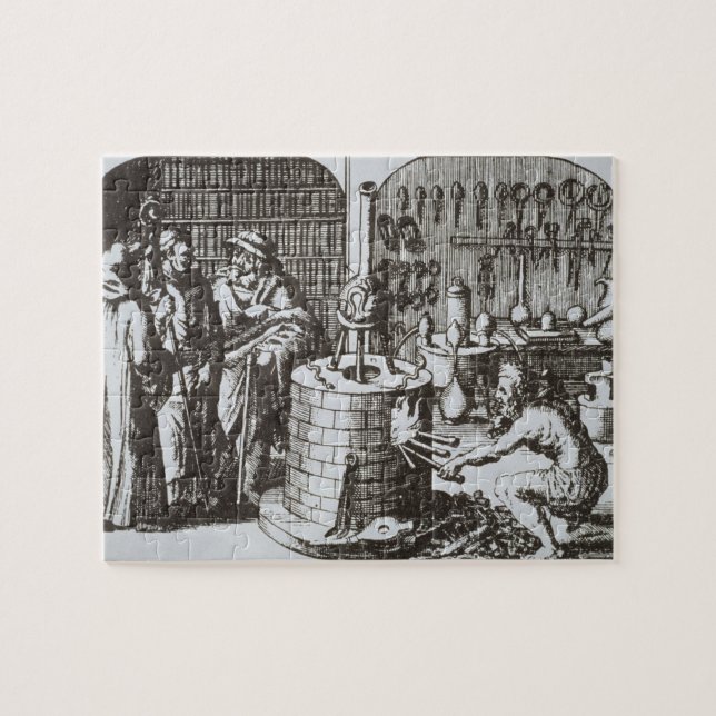Hermetische Philosophen und ein Alchemist, von Puzzle (Horizontal)