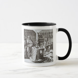 Hermetische Philosophen und ein Alchemist, von Tasse