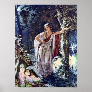 Hermia und Fairies Viktorianische Fairy Art Print Poster