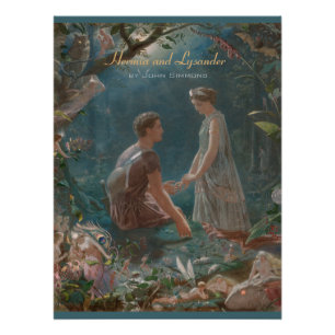 Hermia und Lysander John Simmons Shakespeare Poster