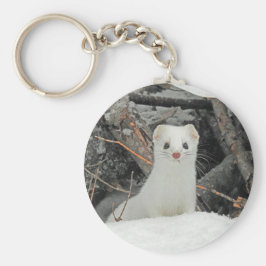 Hermine blanche schlüsselanhänger