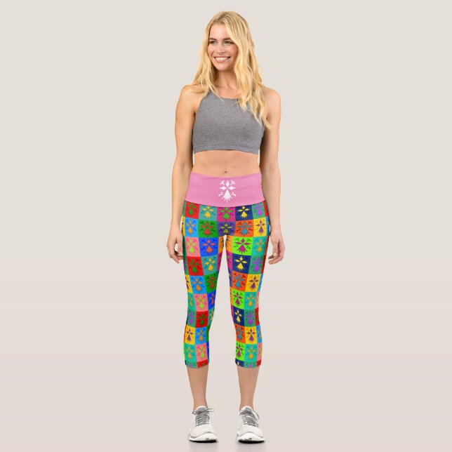 Hermine Pop Capri Leggings (Vorderseite)