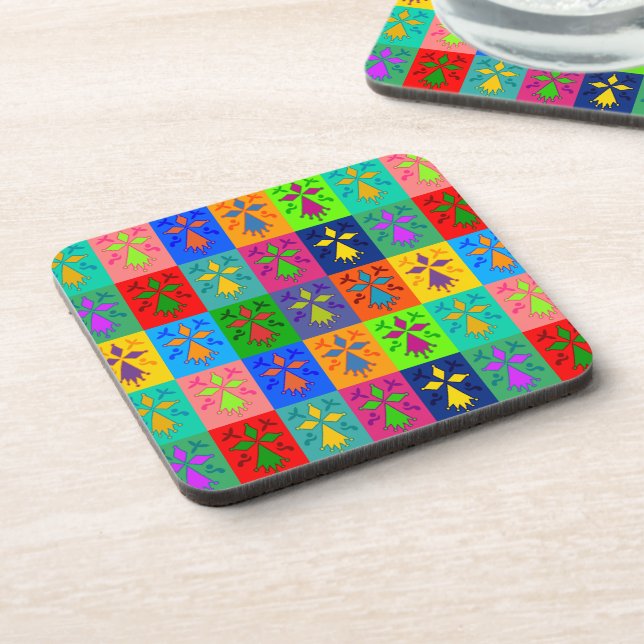 Hermine Pop Getränkeuntersetzer (Linke Seite)