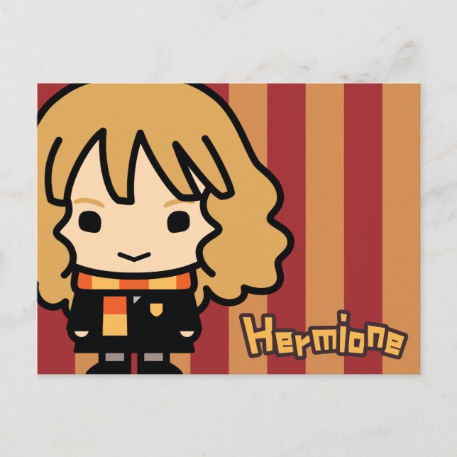 Hermione Granger Cartoon Art Postkarte (Vorderseite)