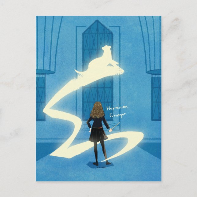 Hermione Granger Patronus Gemälde Postkarte (Vorderseite)