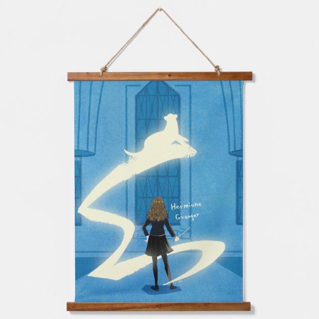 Hermione Granger Patronus Painting Wandteppich Mit Holzrahmen (Vorderseite)