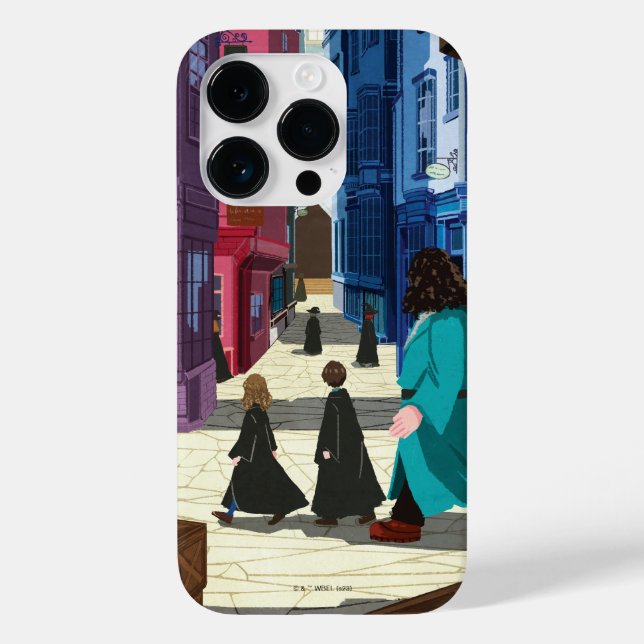 Hermione, HARRY POTTER™ & Hagrid in Diagon Alley Case-Mate iPhone Hülle (Rückseite)