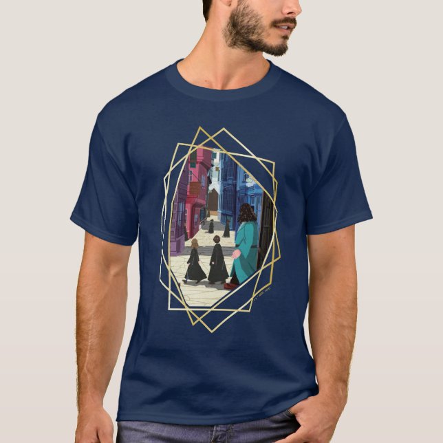 Hermione, HARRY POTTER™ & Hagrid in Diagon Alley T-Shirt (Vorderseite)