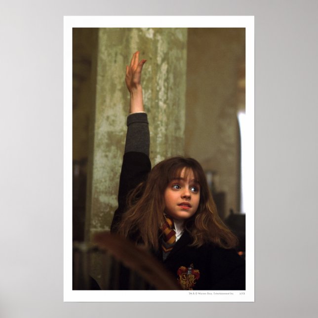 Hermione hebt Hand Poster (Vorne)