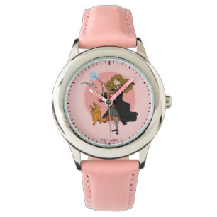 Hermione und Crookshanks Wingardium Leviosa Armbanduhr