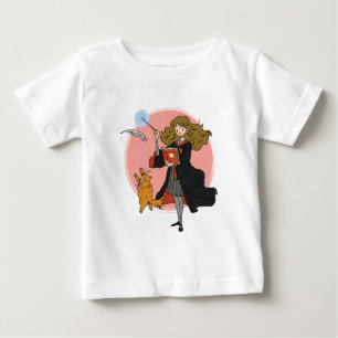 Hermione und Crookshanks Wingardium Leviosa Baby T-shirt