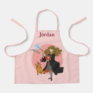 Hermione und Crookshanks Wingardium Leviosa Schürze