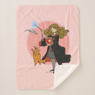 Hermione und Crookshanks Wingardium Leviosa Sherpadecke