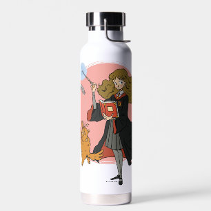 Hermione und Crookshanks Wingardium Leviosa Trinkflasche