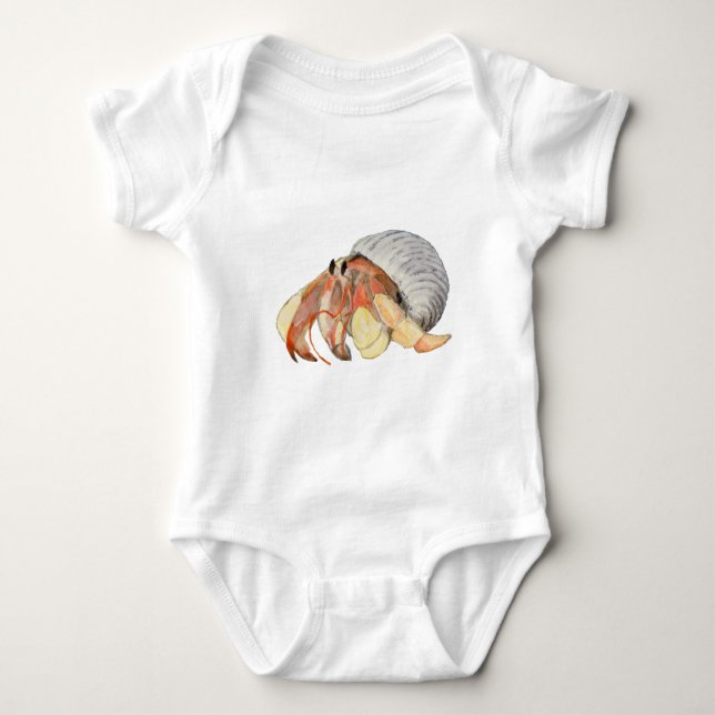 Hermit Crab Baby Strampler (Vorderseite)