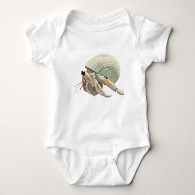 Hermit Crab Bodysuite und One Piece Baby Strampler (Vorderseite)