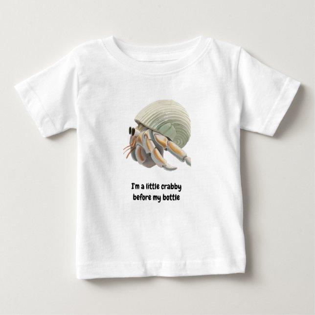 Hermit Crab Bodysuite und One Piece Baby T-shirt (Vorderseite)