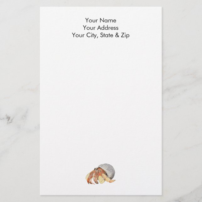 Hermit Crab Briefpapier (Vorderseite)