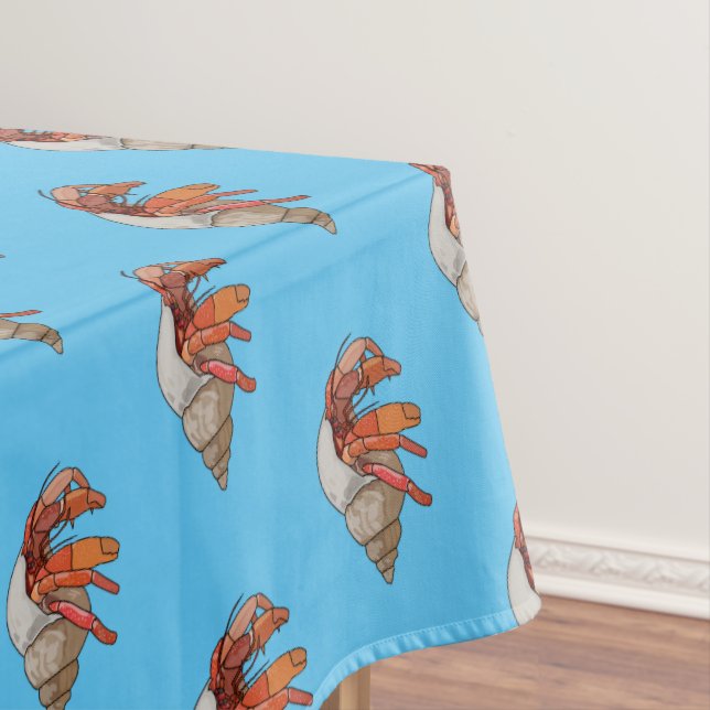 Hermit Crab Cartoon Illustration Tischdecke (Beispiel)