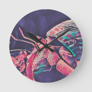 Hermit Crab Clock Runde Wanduhr