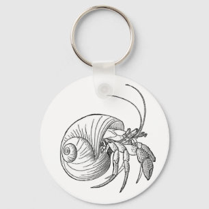 Hermit Crab Illustration (line art) Schlüsselanhänger