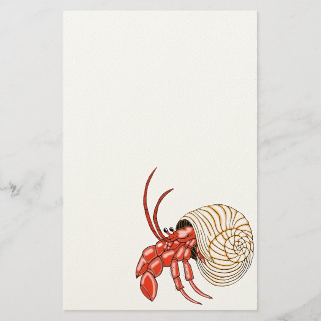 Hermit Crab Stationery Briefpapier (Vorderseite)