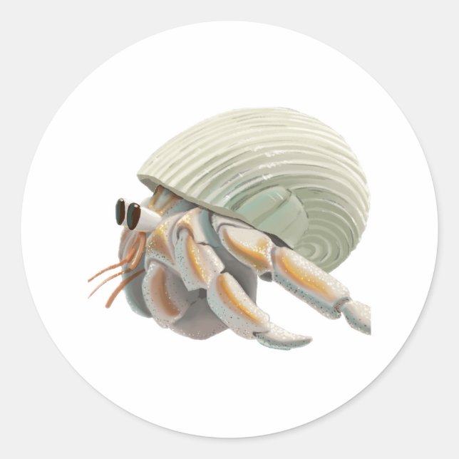 Hermit Crab Sticker (Vorderseite)