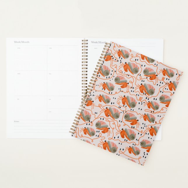 Hermit Crab Undated Planner Planer (Anzeige)