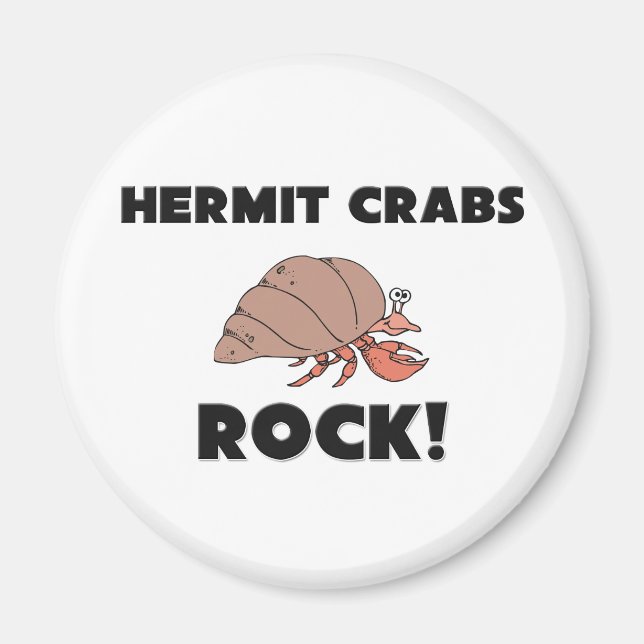 Hermit Crabs Rock Magnet (Vorne)