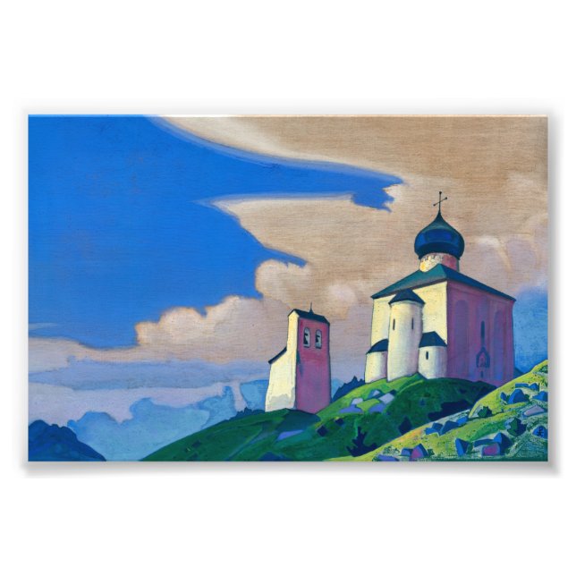 Hermitage des Heiligen Sergius von Nicholas Roeric Fotodruck (Vorne)