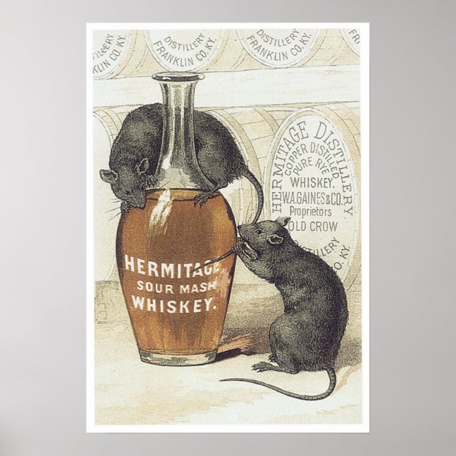 Hermitage Sour Mash Whiskey Poster (Vorne)