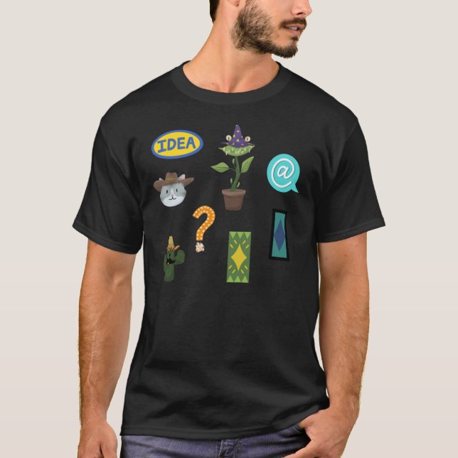 Hermitcraft Saison 6 Icons Klassischer T - Shirt (Vorderseite)