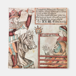 Hermod rittlings auf Sleipnir Magnet