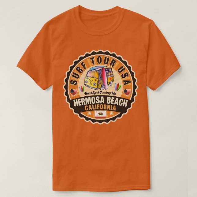 Hermosa Beach California 2 T-Shirt (Design vorne)