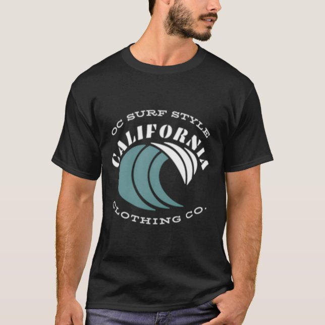 Hermosa Beach California Circle T-Shirt (Vorderseite)