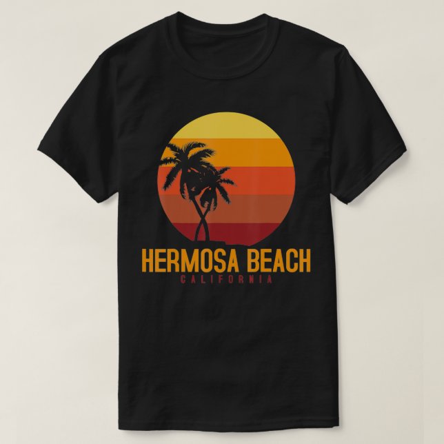 Hermosa Beach California T-Shirt (Design vorne)