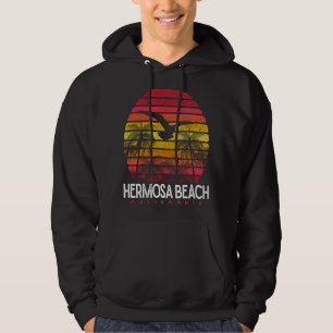 Hermosa Beach Kalifornien CA Vintage 70er 90er Ret Hoodie