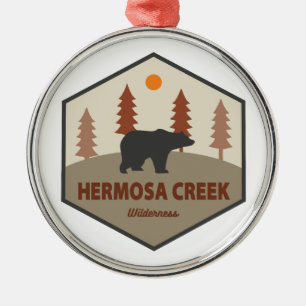 Hermosa Creek Wilderness Colorado Bear Ornament Aus Metall