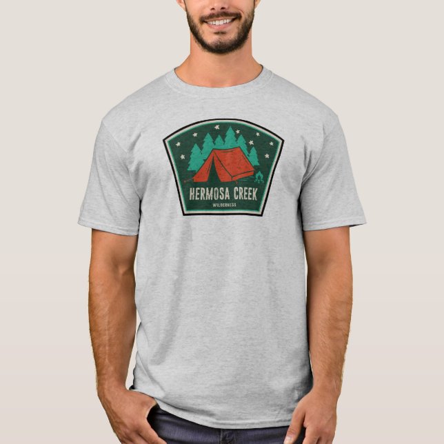 Hermosa Creek Wilderness Colorado Camping T-Shirt (Vorderseite)