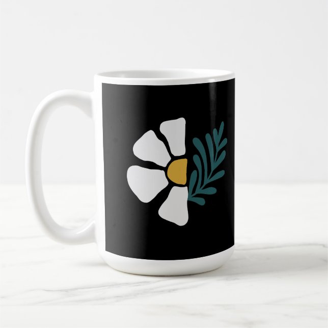 Hermosa flor abstracta kaffeetasse (Links)