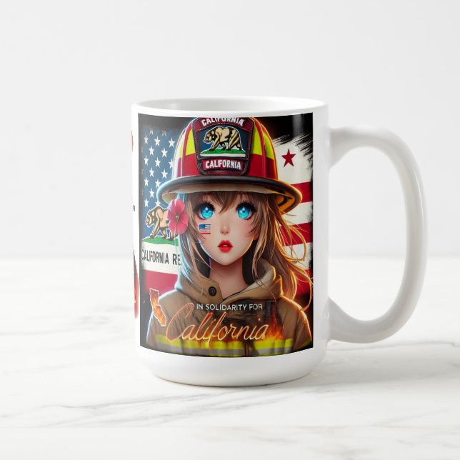 HERMOSA TAZA EN SOLIDARIDAD CON CALIFORNIA KAFFEETASSE (Rechts)