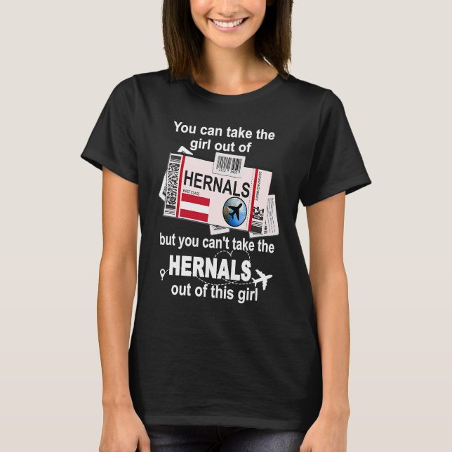 Hernals Boarding Pass Hernals Girl Hernals T-Shirt (Vorderseite)