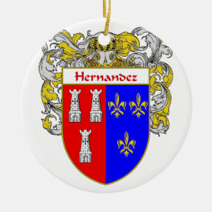Hernandez-Wappen/Familienwappen Keramik Ornament