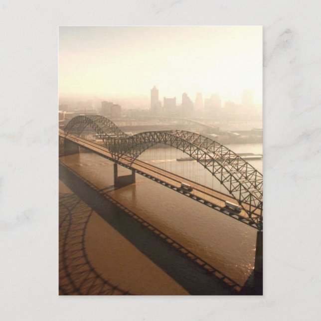 Hernando de Soto Bridge in Memphis Postkarte (Vorderseite)